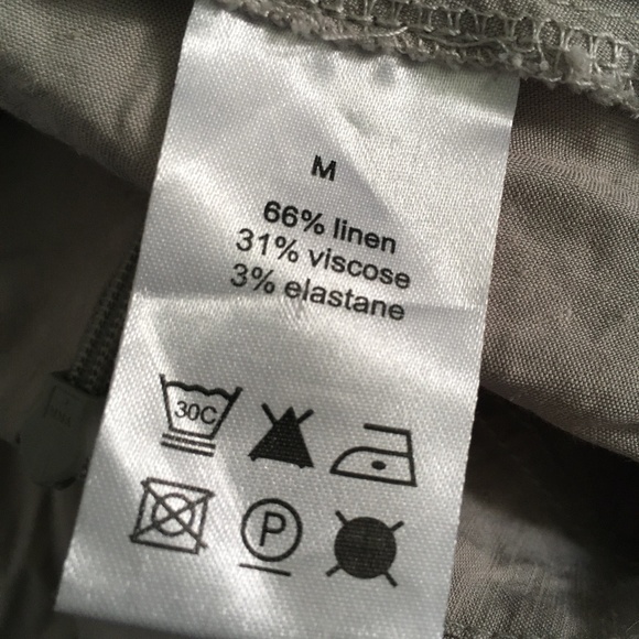 RUNDHOLZ BLACK LABEL Natural Linen Blend Drop Crotch Sarouel Pants M - Picture 5 of 5